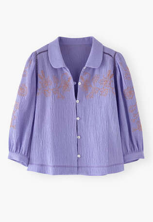 Embroidered blouse, Lavender, webstill