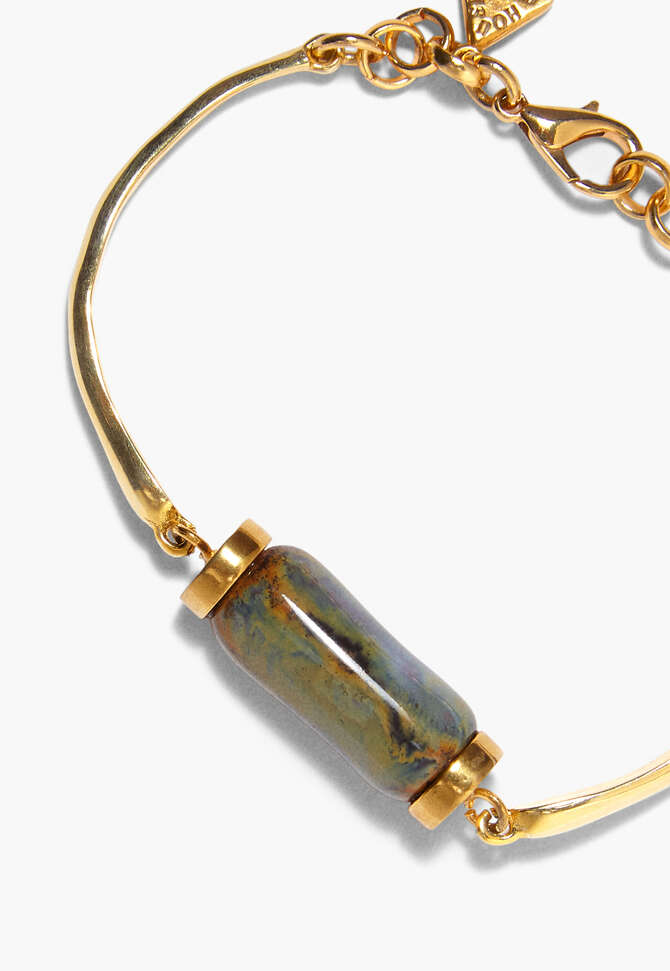 Ceramic bracelet, Gold ocean, completeTheLook