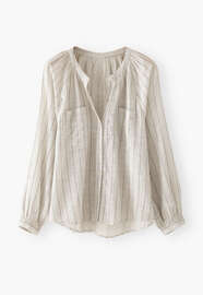 Striped blouse, Ecru, webstill
