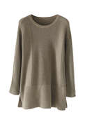 Longline sweater, Khaki, webstill