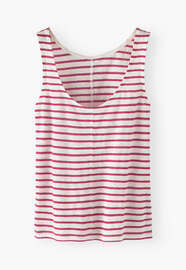 Striped vest, Magenta, webstill