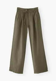 Wide-leg trousers, Forest green, webstill