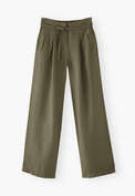 Wide-leg trousers, Forest green, webstill