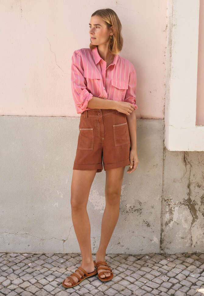 Striped shirt, Pink watermelon, completeTheLook