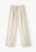 Wide-leg trousers, Ivory, webstill