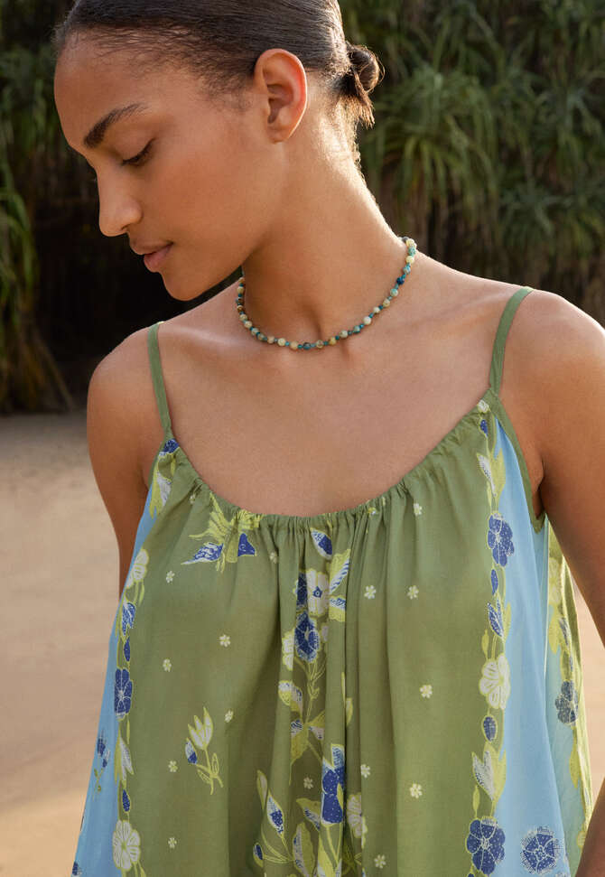 Printed dress, Cerulean olive, completeTheLook