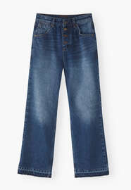 Let-down hem jeans, Dark mid vintage, webstill