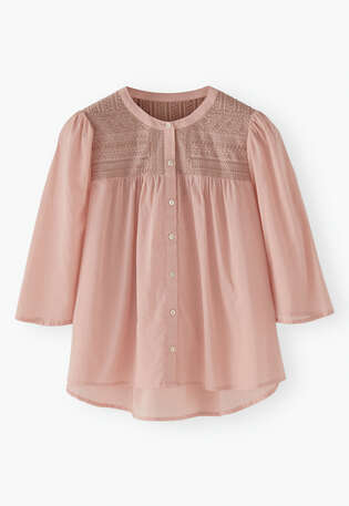 Embroidered blouse, Rose pink, webstill