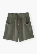 Jersey shorts, Soft olive, webstill