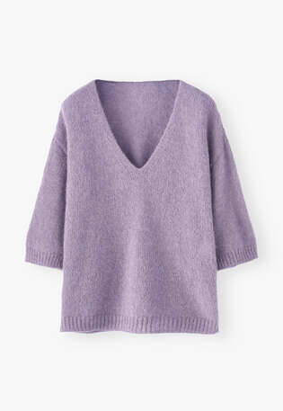 v-neck sweater, Heather, webstill