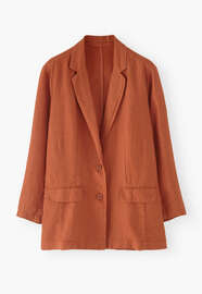 Relaxed blazer, Burnt orange, webstill