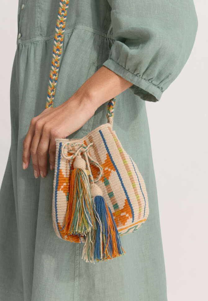 Crossbody bag, Ecru orange, completeTheLook