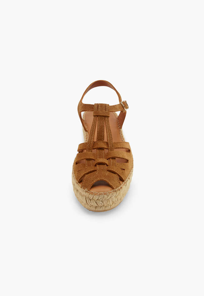 Flatform espadrilles, Caramel, completeTheLook