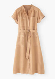Utility shirtdress, Golden brown, webstill