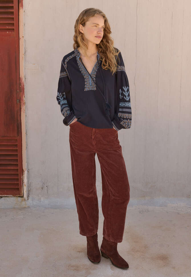 Embroidered blouse, Midnight, completeTheLook