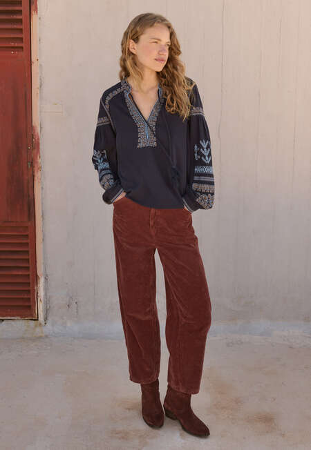 Embroidered blouse, Midnight, completeTheLook