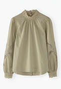 Button-back blouse, Soft sage, webstill