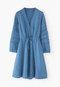 Drawstring dress, Bright blue, webstill