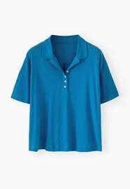 Collared top, Electric blue, webstill