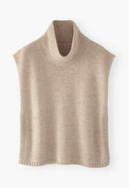 Sleeveless sweater, Fawn marl, webstill