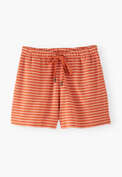 Striped towelling shorts, Orange ivory, webstill