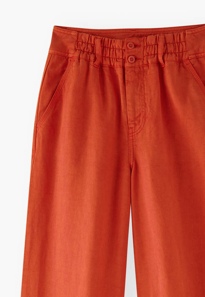 Wide-leg trousers, Vermillion orange, completeTheLook