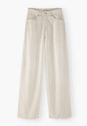 Mid-rise wide-leg jeans, Parchment, webstill