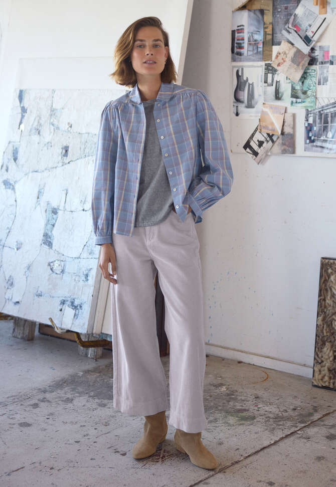Checked shirt, Lavender, completeTheLook
