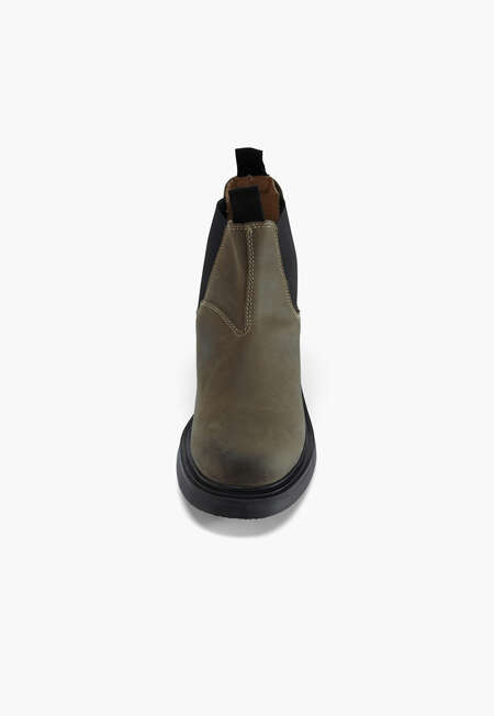 Chunky Chelsea boots, Olive, completeTheLook