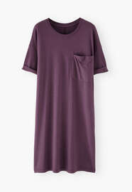 T-shirt dress, Purple aubergine, webstill