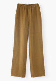 Wide-leg trousers, Brown olive, webstill