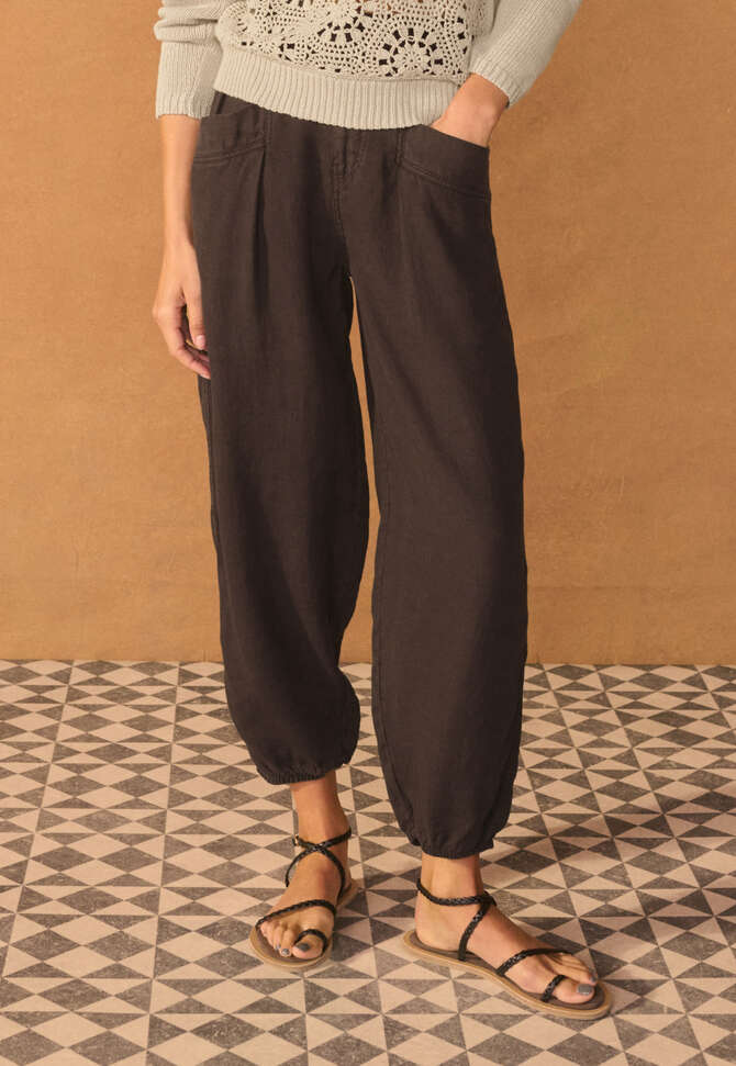 Balloon trousers, Dark chocolate, completeTheLook