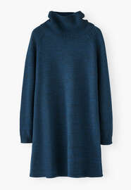 Knitted dress, Petrol, webstill
