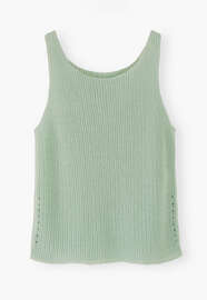 Rib-stitch knit, Seafoam, webstill