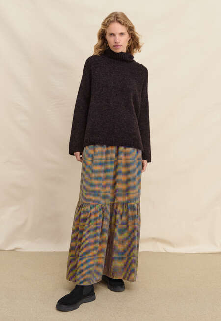 High-neck sweater, Black fig, completeTheLook