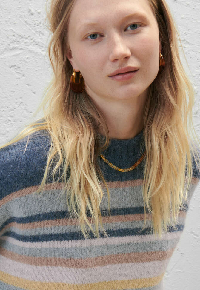 Glass earrings, Amber, completeTheLook