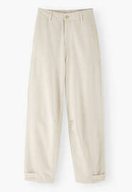 Adjustable-hem trousers, Ecru, webstill