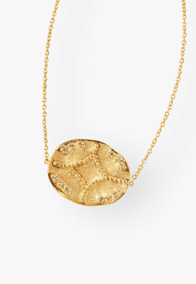 Disc bracelet, Gold, completeTheLook