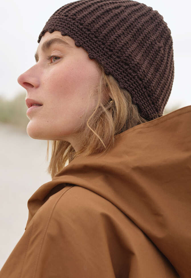 Knitted beanie, Espresso, completeTheLook