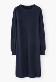 Knitted dress, Midnight, webstill