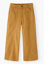 Wide-leg trousers, Ochre, webstill