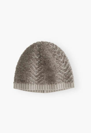 Herringbone hat, Grey mink, webstill