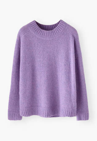 Knitted sweater, Lilac, webstill