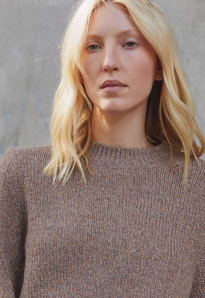 Flecked sweater, Grey smoke, completeTheLook
