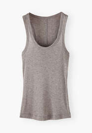 Scoop-neck vest, Grey blush, webstill
