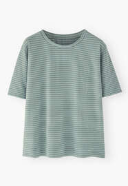 Striped T-shirt, Pastel blue, webstill