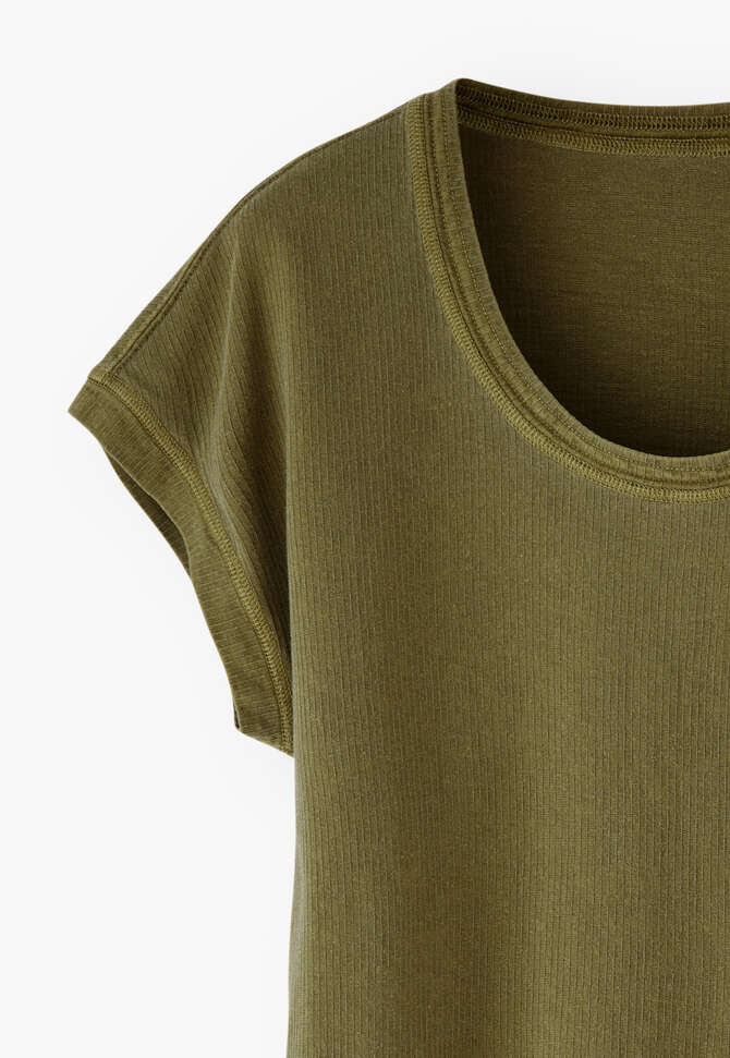 Rib T-shirt, Olive, completeTheLook