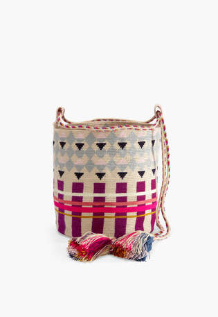 Crossbody bag, Natural multi, webstill
