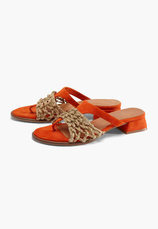 Open-toe sandals, Orange, webstill