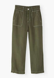 Cropped trousers, Moss, webstill